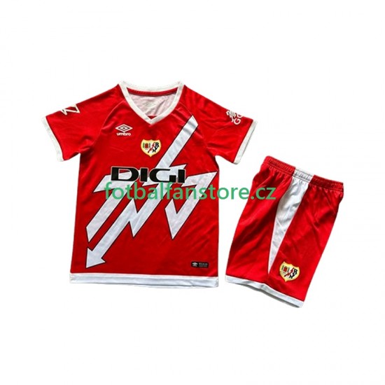 Dětský Domácí Dres Rayo Vallecano 2024-2025 Krátký rukáv