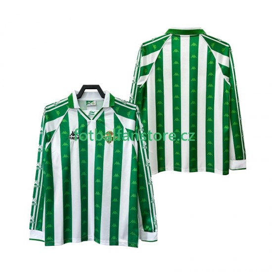 Muži Retro Domácí Dres Real Betis 1996 1997 Dlouhými Rukávy Muži Retro Domácí Dres Real Betis 1996 1997 Dlouhými Rukávy