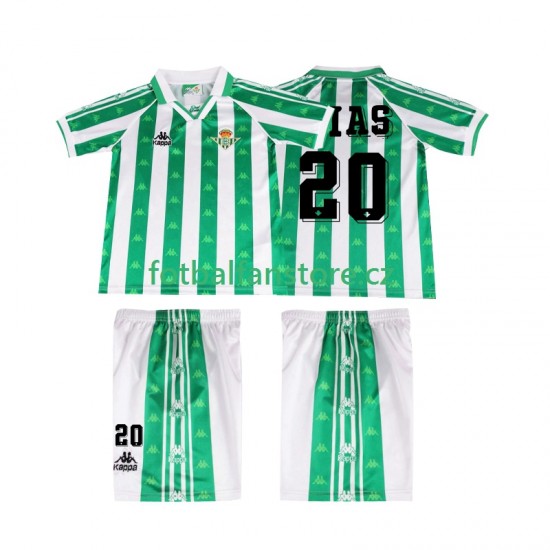 Dětský Retro Domácí Dres Real Betis Tomas Olias 20 1996 1997 Krátký rukáv Dětský Retro Domácí Dres Real Betis Tomas Olias 20 1996 1997 Krátký rukáv