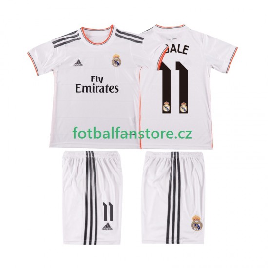 Dětský Retro Domácí Dres Real Madrid BALE 11 2013 2014 Krátký rukáv