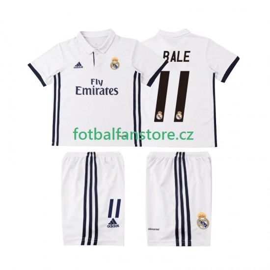 Dětský Retro Domácí Dres Real Madrid BALE 11 2016 2017 Krátký rukáv