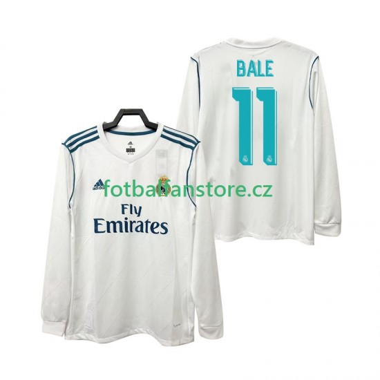 Muži Retro Domácí Dres Real Madrid BALE 11 2017 2018 Dlouhými Rukávy Muži Retro Domácí Dres Real Madrid BALE 11 2017 2018 Dlouhými Rukávy