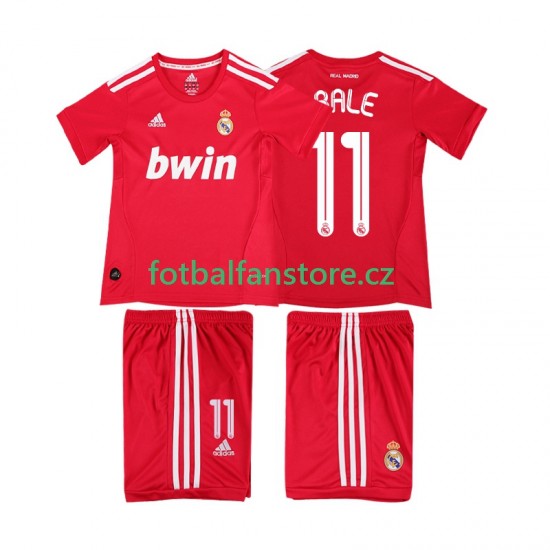 Dětský Retro Alternativní Dres Real Madrid BALE 11 2011 2012 Krátký rukáv Dětský Retro Alternativní Dres Real Madrid BALE 11 2011 2012 Krátký rukáv