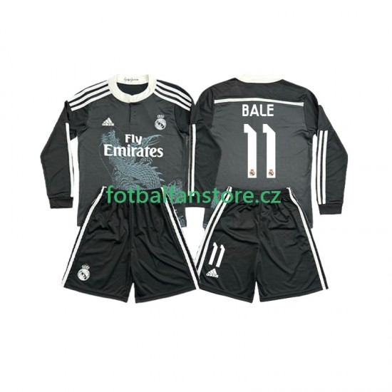 Dětský Retro Alternativní Dres Real Madrid Bale 11 2014 2015 Dlouhými Rukávy