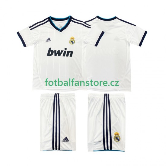 Dětský Retro Domácí Dres Real Madrid 2012 2013 Krátký rukáv Dětský Retro Domácí Dres Real Madrid 2012 2013 Krátký rukáv