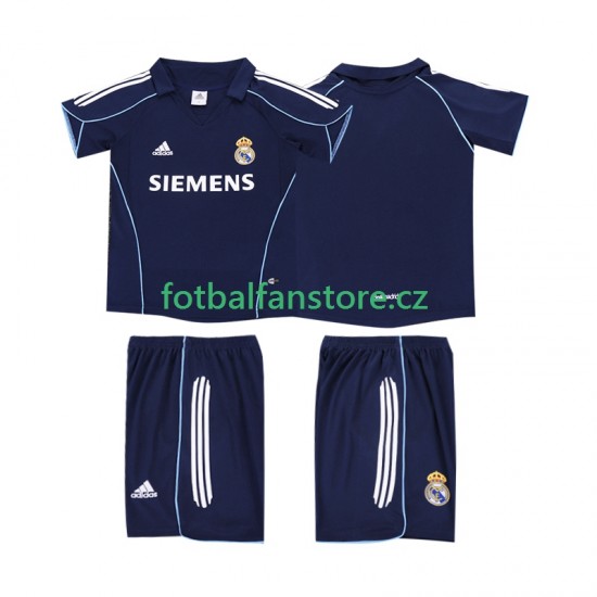 Dětský Retro Venkovní Dres Real Madrid 2005 2006 Krátký rukáv