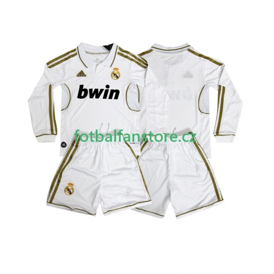 Dětský Retro Domácí Dres Real Madrid 2011 2012 Dlouhými Rukávy