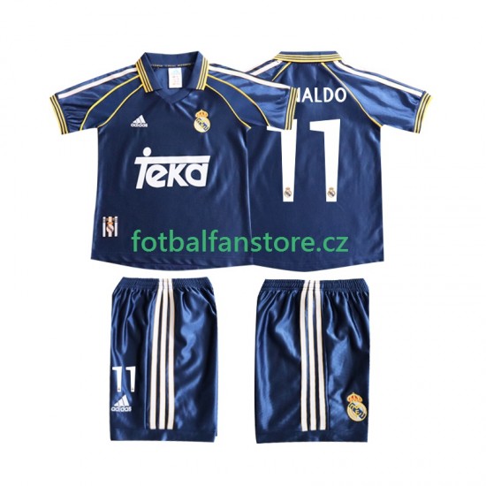 Dětský Retro Alternativní Dres Real Madrid Cristiano Ronaldo 11 1998 1999 Krátký rukáv