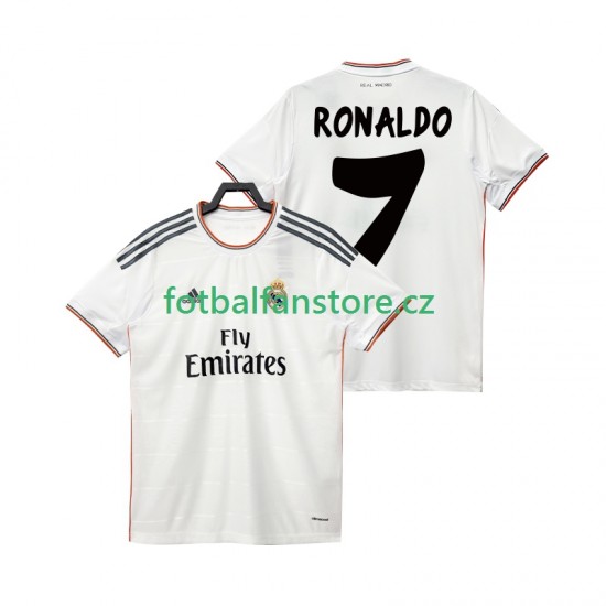 Muži Retro Domácí Dres Real Madrid Cristiano Ronaldo 7 2013 2014 Krátký rukáv