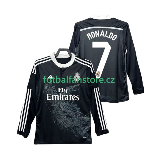 Muži Retro Alternativní Dres Real Madrid Cristiano Ronaldo 7 2014 2015 Dlouhými Rukávy Muži Retro Alternativní Dres Real Madrid Cristiano Ronaldo 7 2014 2015 Dlouhými Rukávy