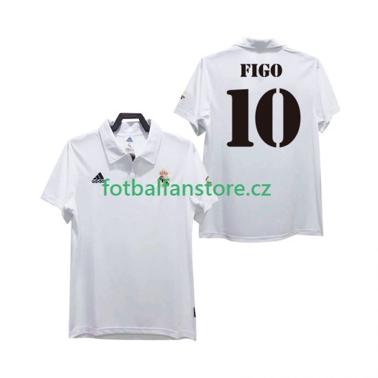 Muži Retro Domácí Dres Real Madrid FIGO 10 2002 2003 Krátký rukáv