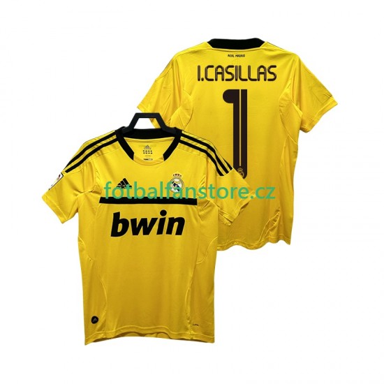 Muži Brankářský Retro Domácí Dres Real Madrid I.CASILLAS 1 2011 2012 Krátký rukáv Muži Brankářský Retro Domácí Dres Real Madrid I.CASILLAS 1 2011 2012 Krátký rukáv