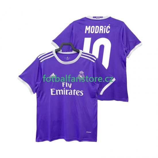 Muži Retro Venkovní Dres Real Madrid LUCA MODRIC 10 2016 2017 Krátký rukáv