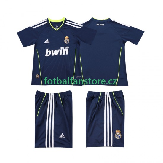 Dětský Retro Venkovní Dres Real Madrid 2010 2011 Krátký rukáv Dětský Retro Venkovní Dres Real Madrid 2010 2011 Krátký rukáv