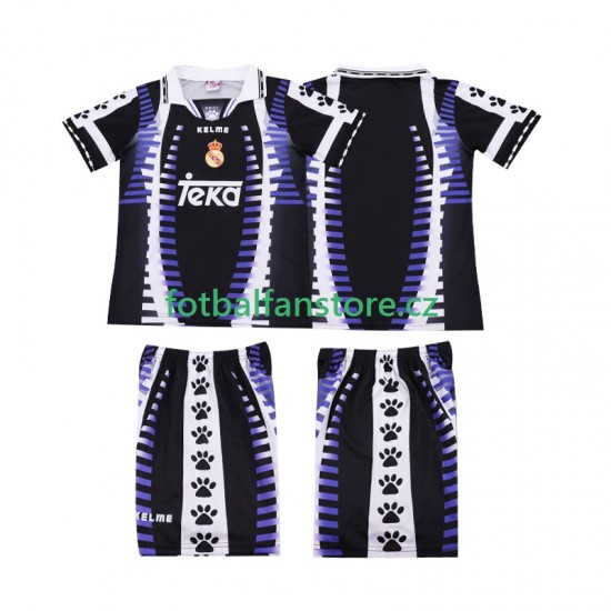 Dětský Retro Alternativní Dres Real Madrid 1997 1998 Krátký rukáv
