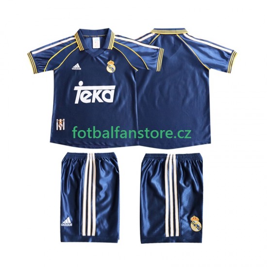 Dětský Retro Alternativní Dres Real Madrid 1998 1999 Krátký rukáv