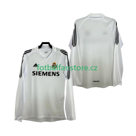 Muži Retro Domácí Dres Real Madrid 2005 2006 Dlouhými Rukávy