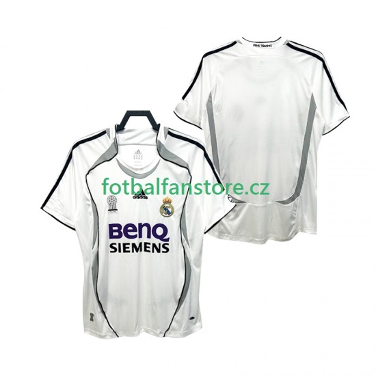Muži Retro Domácí Dres Real Madrid 2006 2007 Krátký rukáv