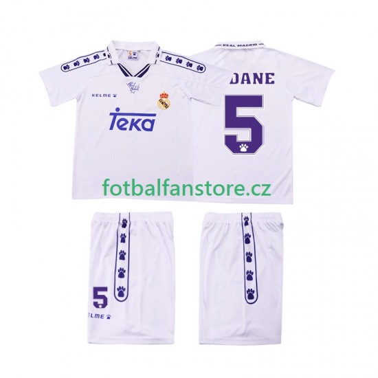 Dětský Retro Domácí Dres Real Madrid ZIDANE 5 1994 1996 Krátký rukáv