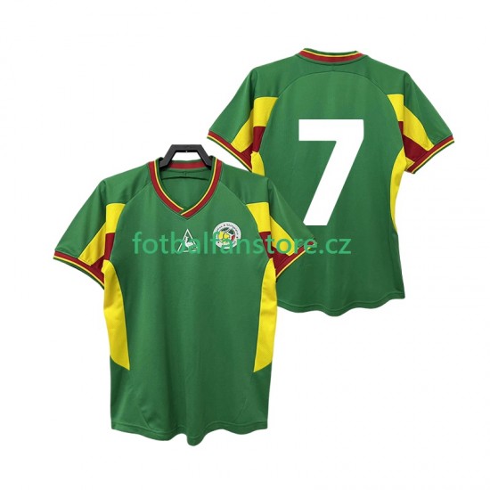 Muži Retro Venkovní Dres Senegal 7 2002 Krátký rukáv