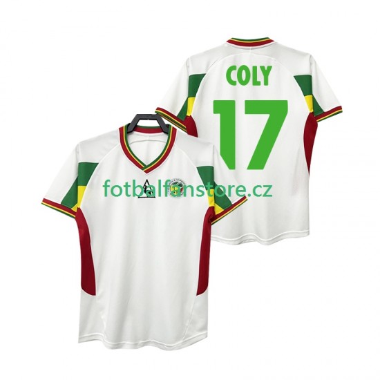 Muži Retro Domácí Dres Senegal COLY 17 2002 Krátký rukáv Muži Retro Domácí Dres Senegal COLY 17 2002 Krátký rukáv