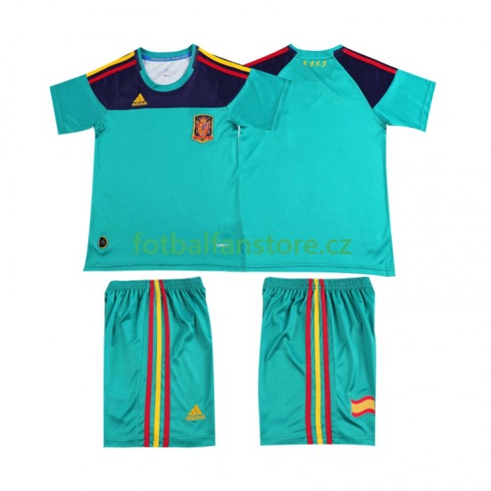 Dětský Brankářský Retro Domácí Dres Španělsko 2010 Krátký rukáv