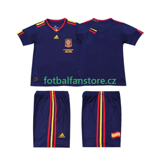 Dětský Retro Venkovní Dres Španělsko 2010 Krátký rukáv