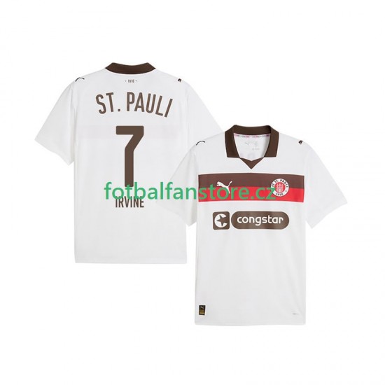 Muži Venkovní Dres St. Pauli Jackson Irvine 7 2025-2026 Krátký rukáv