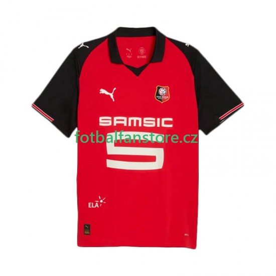 Muži Domácí Dres Stade Rennais 2025-2026 Krátký rukáv Muži Domácí Dres Stade Rennais 2025-2026 Krátký rukáv