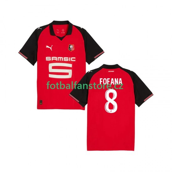 Muži Domácí Dres Stade Rennais Seko Fofana 8 2025-2026 Krátký rukáv