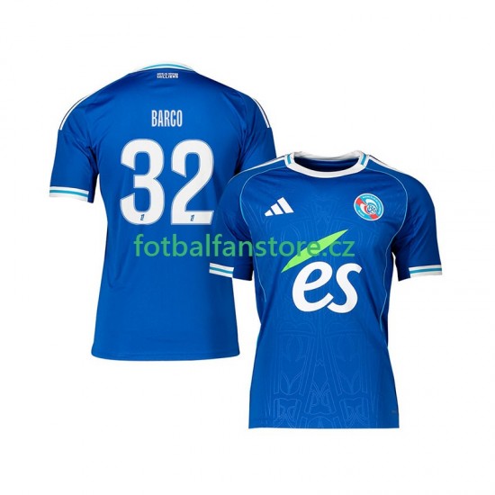 Muži Domácí Dres Strasbourg Valentin Barco 32 2025-2026 Krátký rukáv