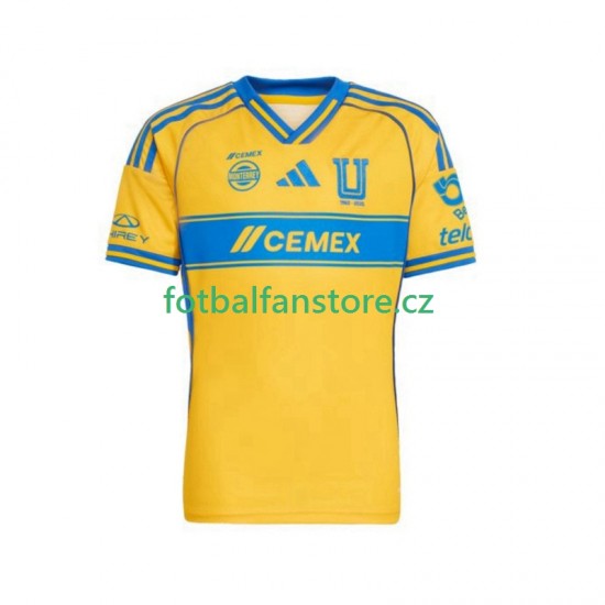 Muži Domácí Dres Tigres UANL 2025-2026 Krátký rukáv