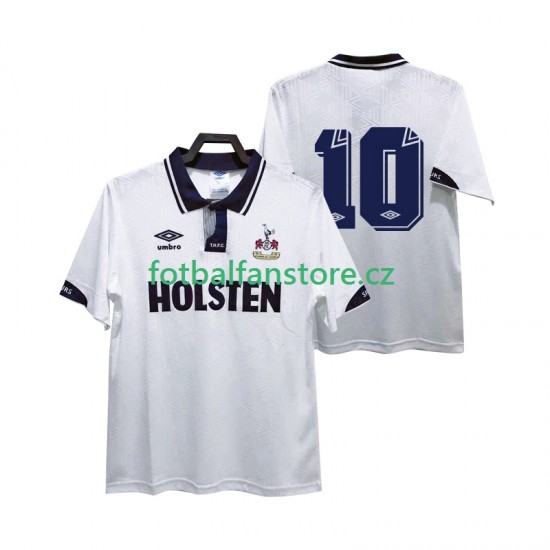 Muži Retro Domácí Dres Tottenham Hotspur 10 1991 1993 Krátký rukáv Muži Retro Domácí Dres Tottenham Hotspur 10 1991 1993 Krátký rukáv