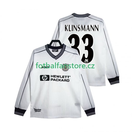 Muži Retro Domácí Dres Tottenham Hotspur KLINSMANN 33 1997 1999 Dlouhými Rukávy Muži Retro Domácí Dres Tottenham Hotspur KLINSMANN 33 1997 1999 Dlouhými Rukávy