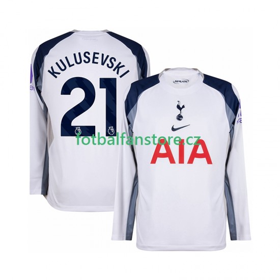 Muži Domácí Dres Tottenham Hotspur Kulusevski 21 2025-2026 Dlouhými Rukávy Muži Domácí Dres Tottenham Hotspur Kulusevski 21 2025-2026 Dlouhými Rukávy