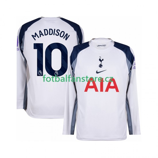 Muži Domácí Dres Tottenham Hotspur Maddison 10 2025-2026 Dlouhými Rukávy Muži Domácí Dres Tottenham Hotspur Maddison 10 2025-2026 Dlouhými Rukávy