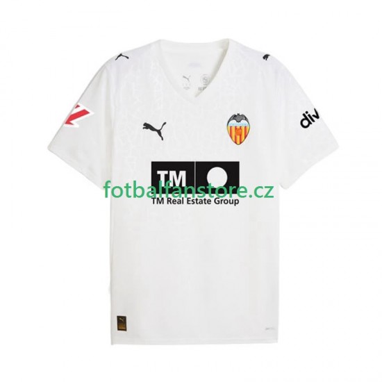 Muži Domácí Dres Valencia CF 2025-2026 Krátký rukáv Muži Domácí Dres Valencia CF 2025-2026 Krátký rukáv
