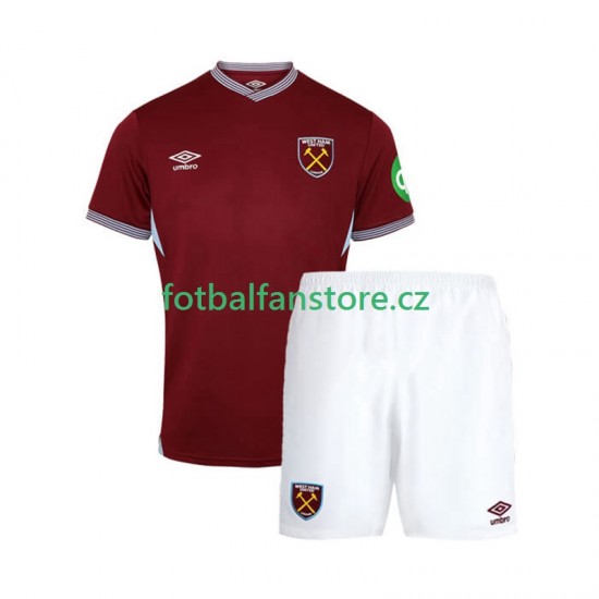 Dětský Domácí Dres West Ham United 2025-2026 Krátký rukáv