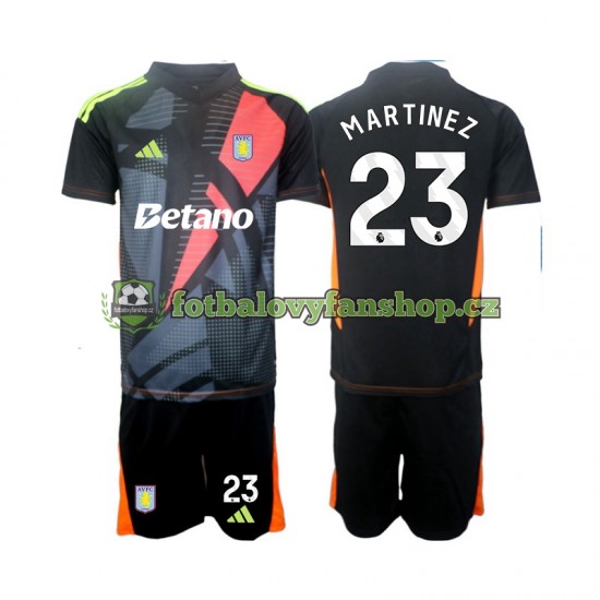 Dětský Brankářský Venkovní Dres Aston Villa Emiliano Martinez 23 2024-2025 Krátký rukáv Dětský Brankářský Venkovní Dres Aston Villa Emiliano Martinez 23 2024-2025 Krátký rukáv
