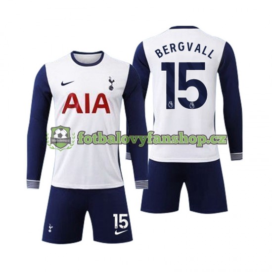 Dětský Domácí Dres Tottenham Spurs Bergvall 15 2024-2025 Dlouhými Rukávy Dětský Domácí Dres Tottenham Spurs Bergvall 15 2024-2025 Dlouhými Rukávy