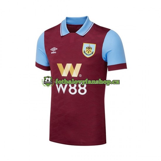 Muži Domácí Dres Burnley 2023-2024 Krátký rukáv Muži Domácí Dres Burnley 2023-2024 Krátký rukáv
