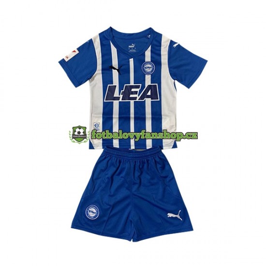 Dětský Domácí Dres Deportivo Alaves 2023-2024 Krátký rukáv Dětský Domácí Dres Deportivo Alaves 2023-2024 Krátký rukáv