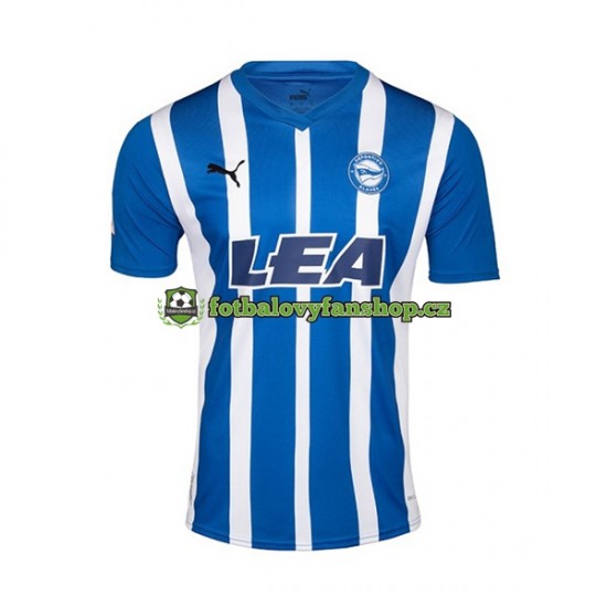 Muži Domácí Dres Deportivo Alaves 2023-2024 Krátký rukáv Muži Domácí Dres Deportivo Alaves 2023-2024 Krátký rukáv