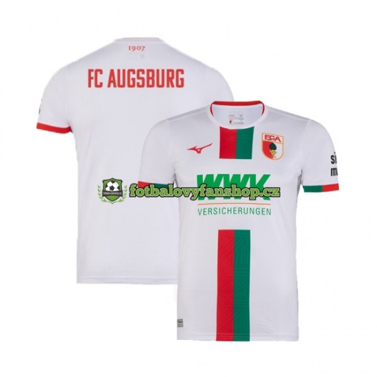 Muži Domácí Dres FC Augsburg 2023-2024 Krátký rukáv Muži Domácí Dres FC Augsburg 2023-2024 Krátký rukáv