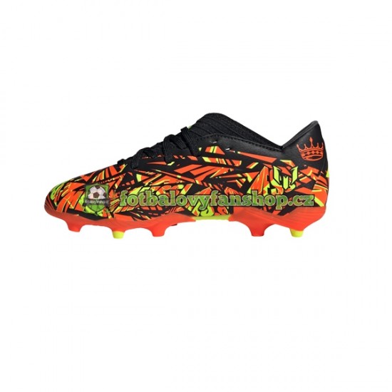 Kopačky Adidas Nemeziz Messi.3 FG J Oranžový Žlutá Černá