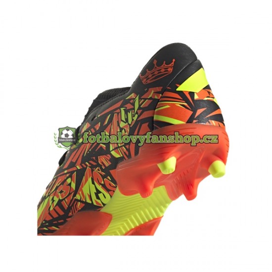 Kopačky Adidas Nemeziz Messi.3 FG J Oranžový Žlutá Černá