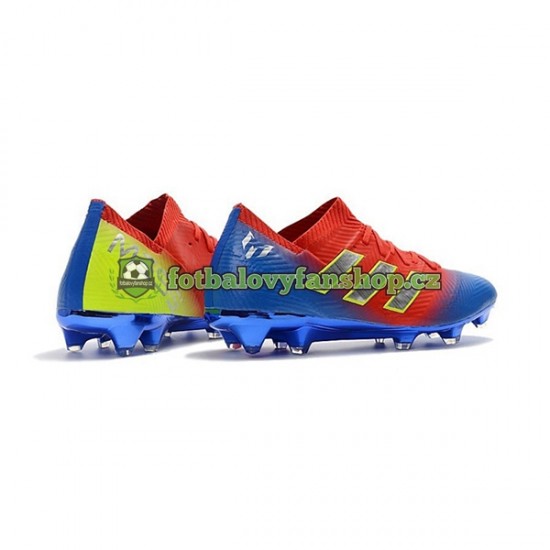 Kopačky Adidas Nemeziz8.1 FG Červené Modrý Bílý