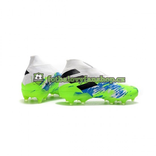 Kopačky Adidas Nemeziz9 FG Modrý Bílý Zelená