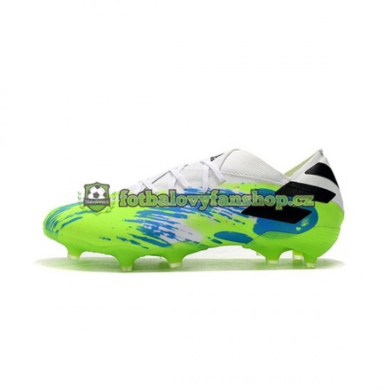 Kopačky Adidas Nemeziz9.1 FG Modrý Zelená Černá