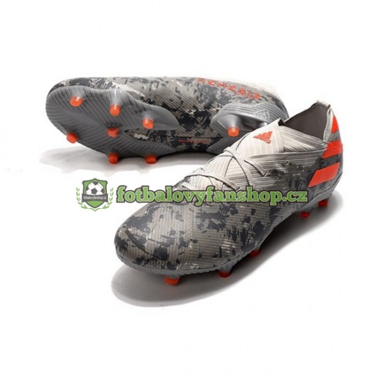Kopačky Adidas Nemeziz9.1 FG Šedá Oranžový Bílý